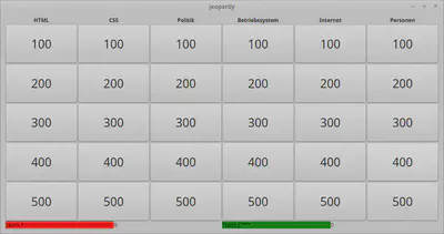 Screenshot der Anwendung