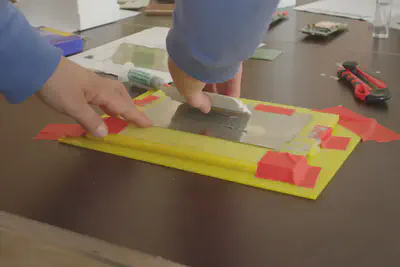 Schablone zum Auftragen von Lötpaste