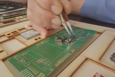Bestückung mit den restlichen Bauteilen
